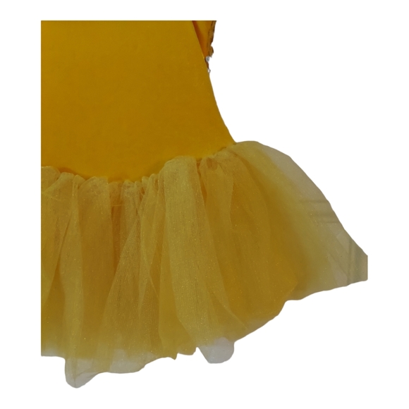 Curtain Call Costumes CXS Gold Silver Sequin Velvet Multi Layered Ballet Tutu - Picture 12 of 13